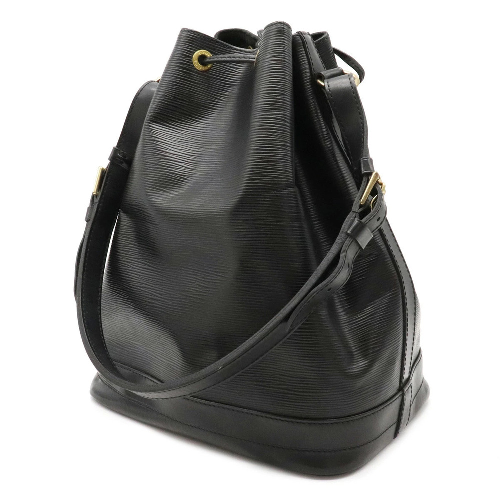 Louis Vuitton Semi Leather Black Hobo Shoulder Noir Noe Bag Shoulder Epi Black